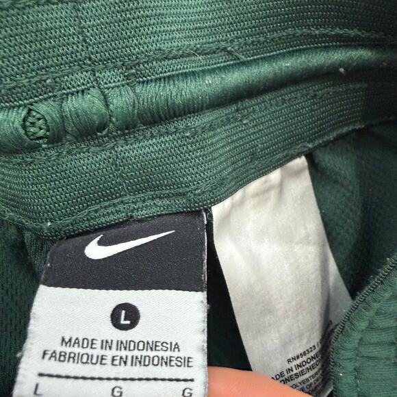 Nike Michigan State Spartans Basketball Shorts Men's Large Green MSU Elite - Picture 4 of 11